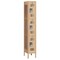 Salsbury Industries Wardrobe Locker, 12" W, 12" D, 78" H, (1) Wide, (3) Openings, Tan 73162TN-A